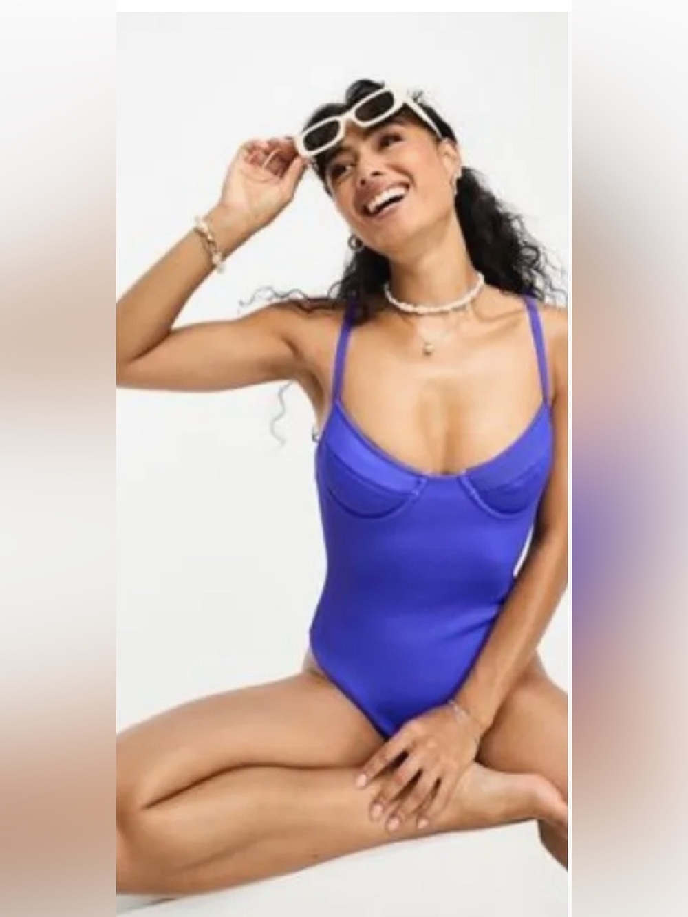 Kulani Kinis x Hannah Meloche & Ava Jules ribbed underwire cheeky swimsuit